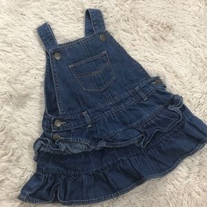 Baby Gap 18-24mo Denim Blue Jean Jumper Dress